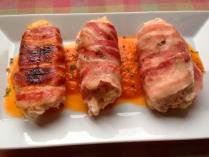 Rollito de pollo y bacon 